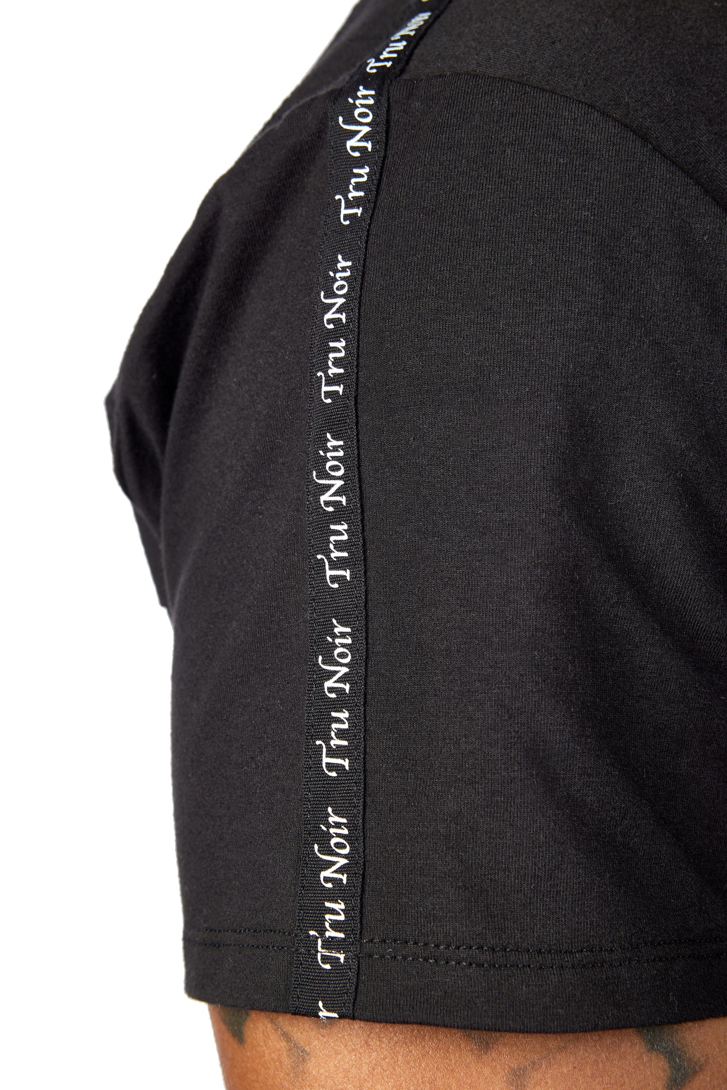Black tee shirt with hidden side pockets